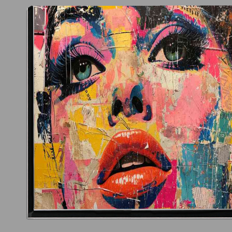 Buy Di-Bond : (A Lady in the pop art mixed media)