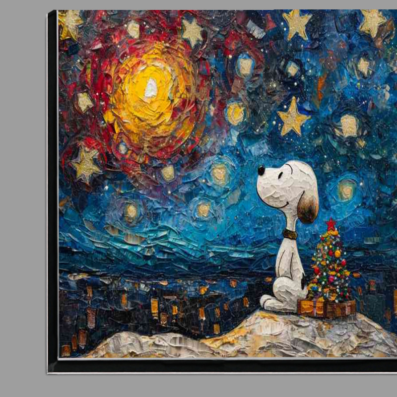 Buy Di-Bond : (Beagle dog under the stars)