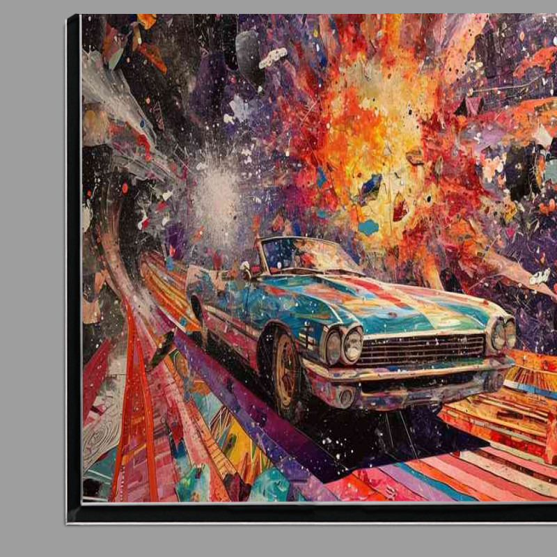 Buy Di-Bond : (Collage driving mixed explosion art)