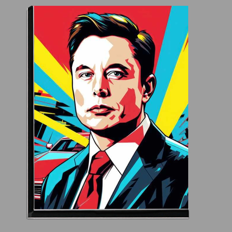 Elon Musk offers Art canvas portrait, Pop Art Prints, Vibrant, Canvas Wall Art, Cool art