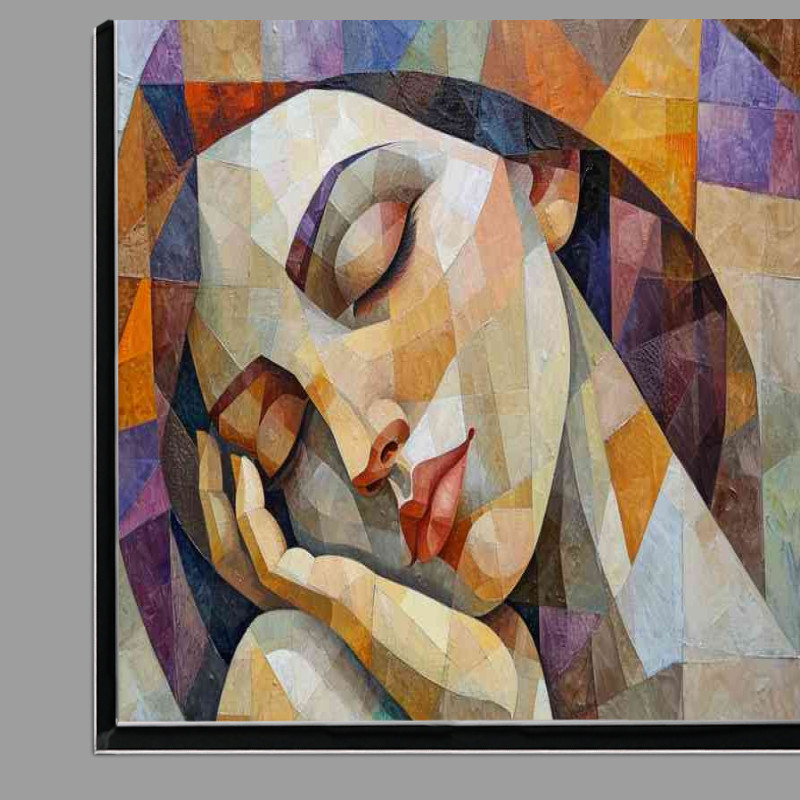 Buy Di-Bond : (Lady sleeping in cubist style)