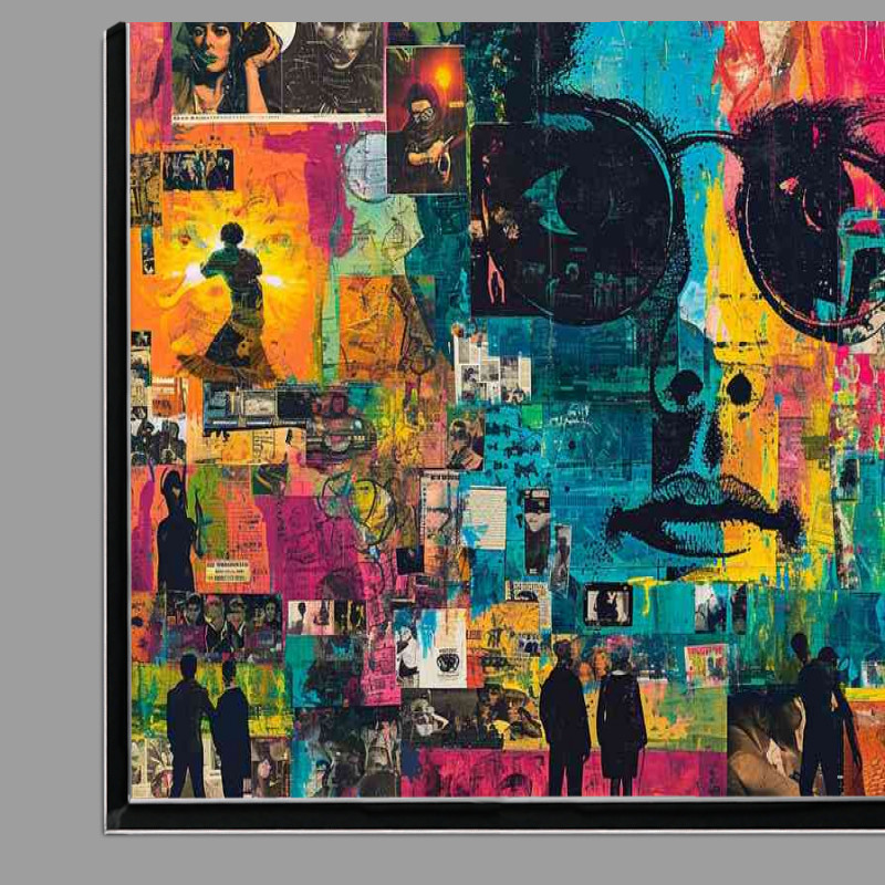 Buy Di-Bond : (Mixed collage of people street art)