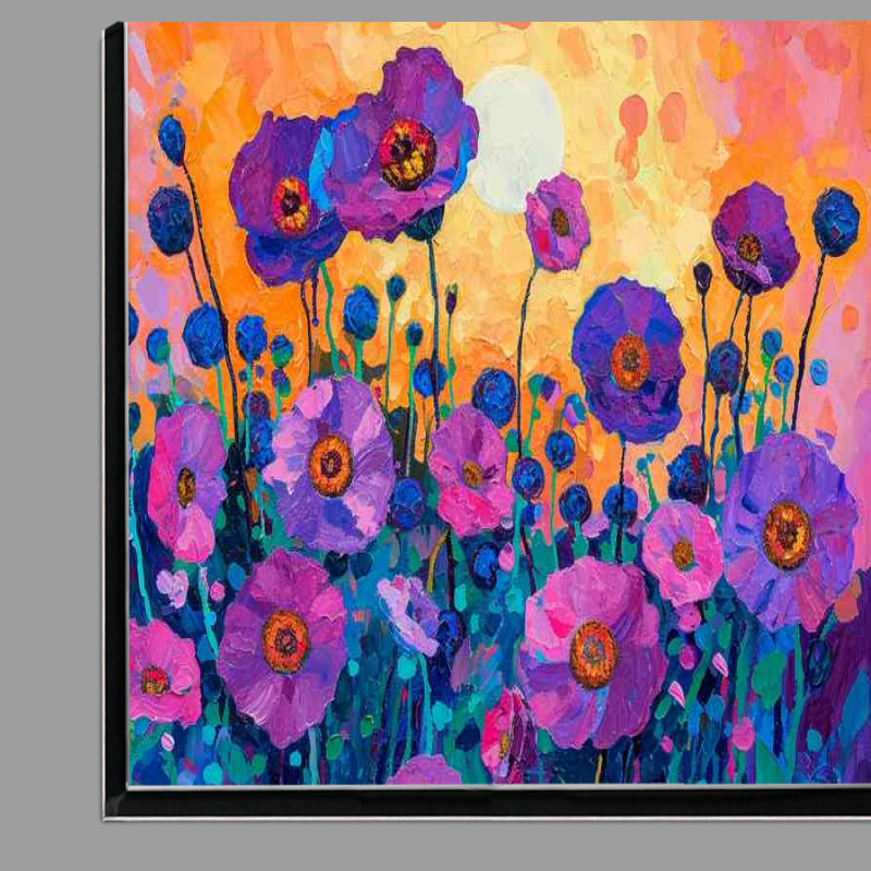 Buy Di-Bond : (Purple flowers in bloom painted)