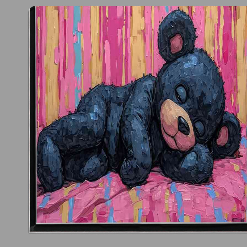 Buy Di-Bond : (Sleeping teddy bear in the style of graffiti inspired)