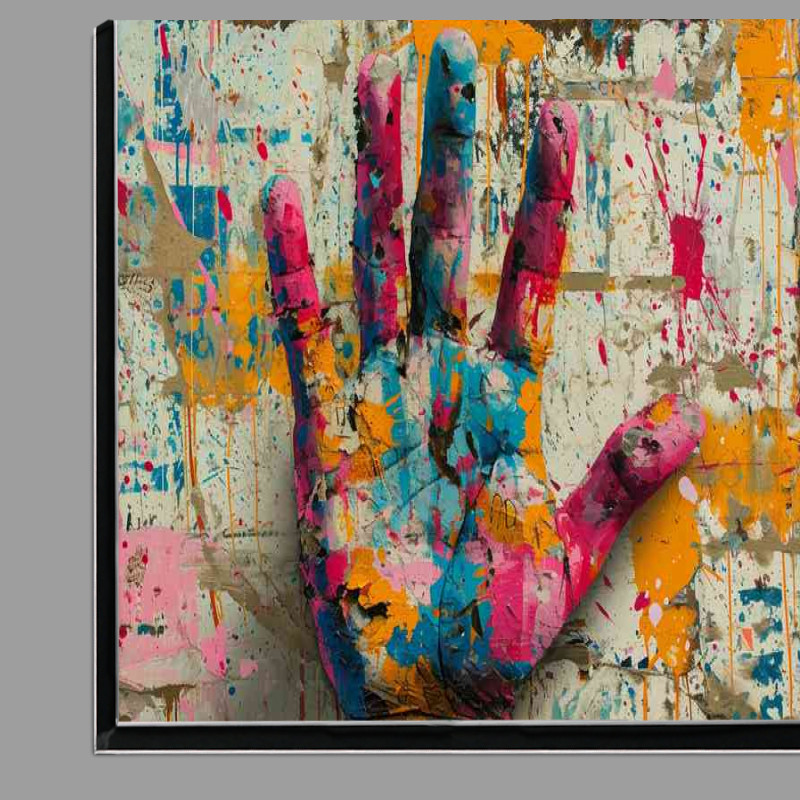 Buy Di-Bond : (The hand of graffiti on a wall)