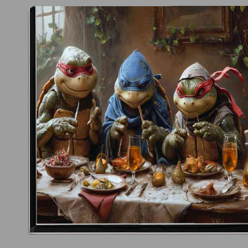 Buy Di-Bond : (Turtles at the dinner table)