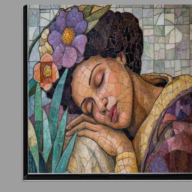 Buy Di-Bond : (Woman sleeping in a mozaic style)