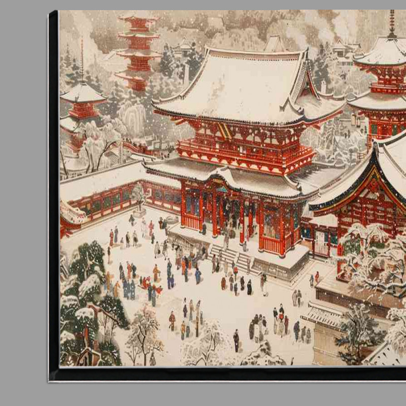 Buy Di-Bond : (A scene of snow covered Japanese temples)
