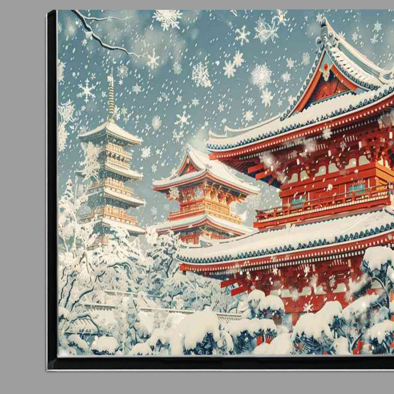 Buy Di-Bond : (Snow scene covered Kyoto temple)