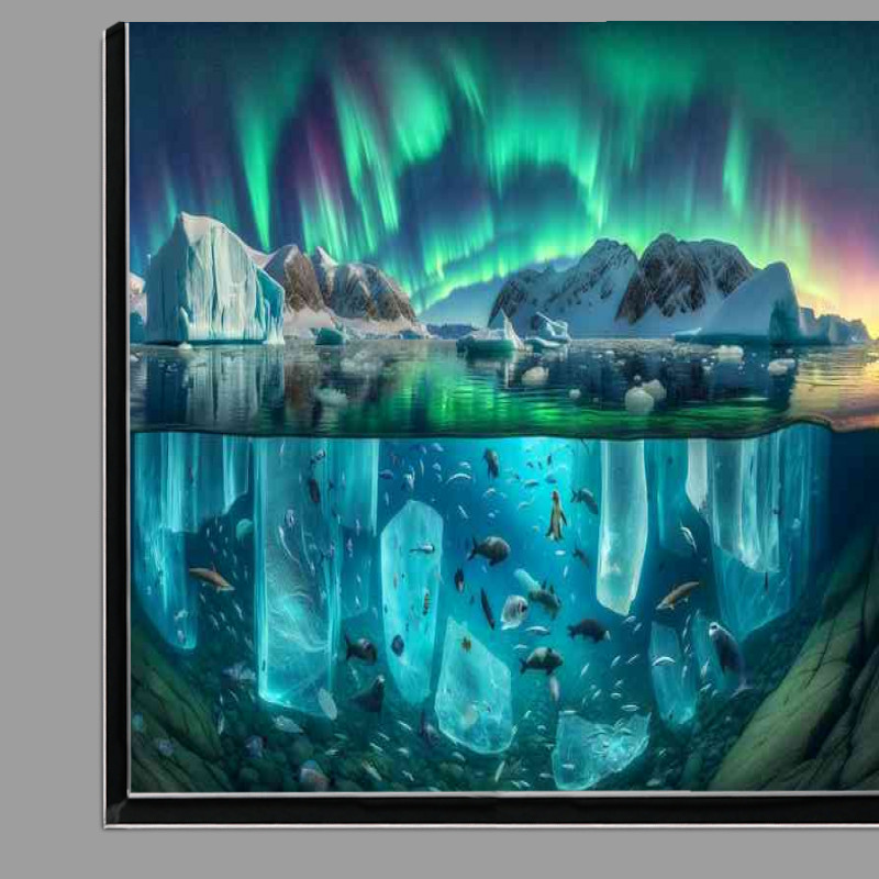 Buy Di-Bond : (Arctic scene where the icebergs are transparent)