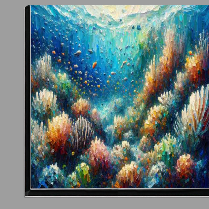 Buy Di-Bond : (Life within a coral reef heavy palette knife technique)