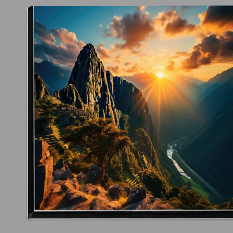 Buy Di-Bond : (Machu Picchu in vibrant colours)