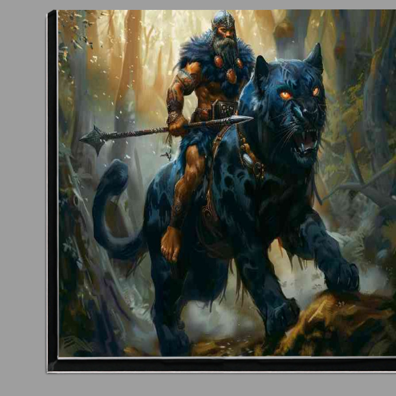 Buy Di-Bond : (Viking riding on the back of a black Panther)