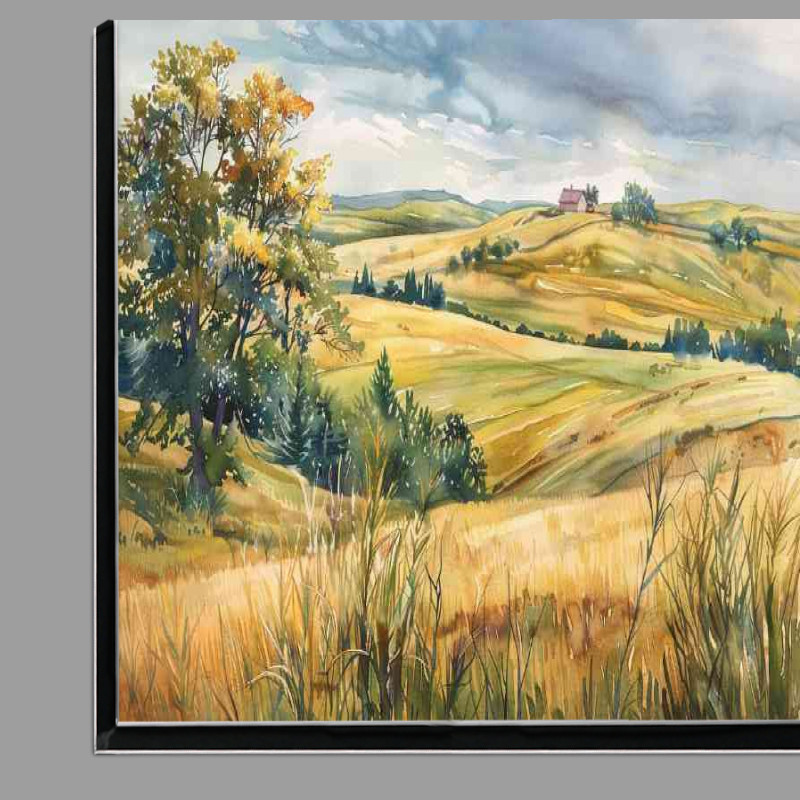 Buy Di-Bond : (Countryside landscape with rolling hills)
