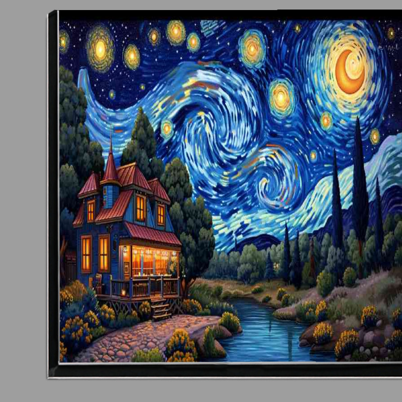 Buy Di-Bond : (Painted style of starry night)