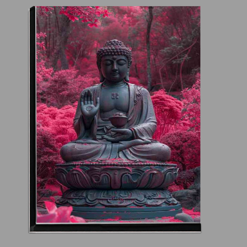 Buy Di-Bond : (Buddha in the forest poster)