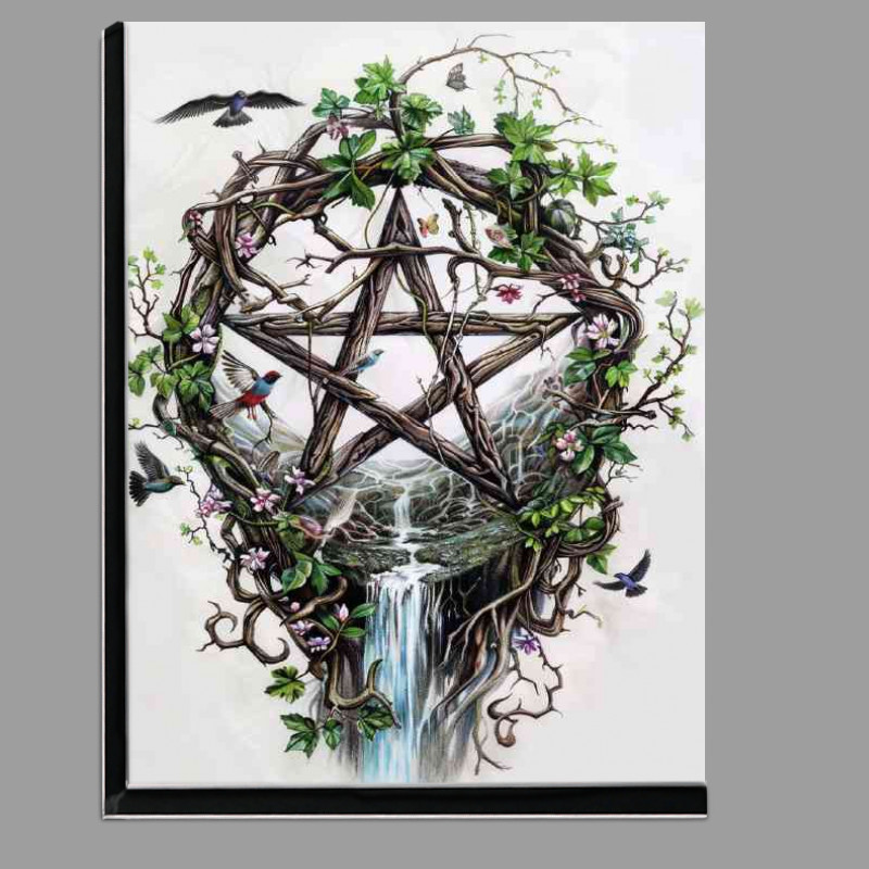 Buy Di-Bond : (Vines waterfall pentacal with doves)