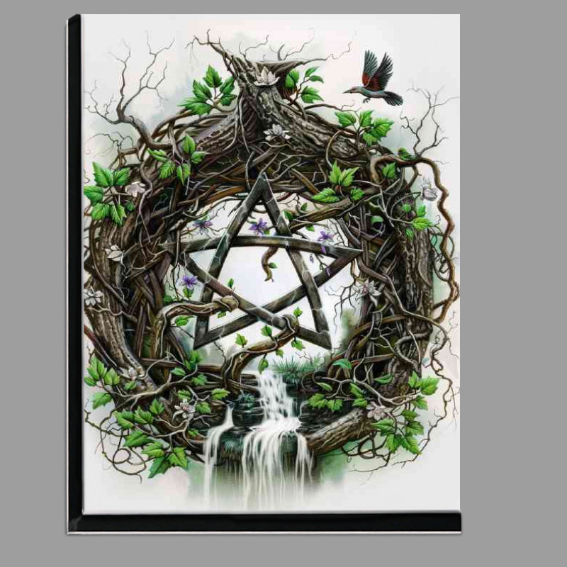 Buy Di-Bond : (Wiccan Pentacle with vines)
