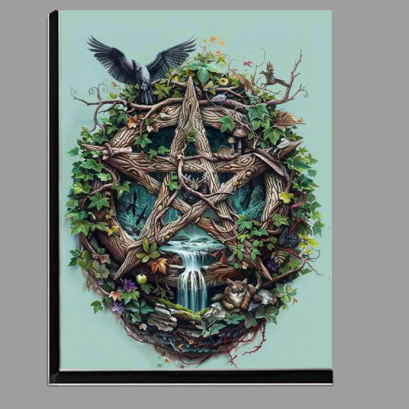 Buy Di-Bond : (Wiccan Pentacle wood vines and doves)