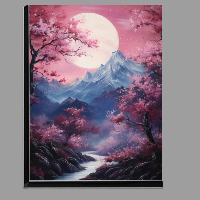 Buy Di-Bond : (Cherry Blossoms in the Wild Lakes Rivers and Peaks)