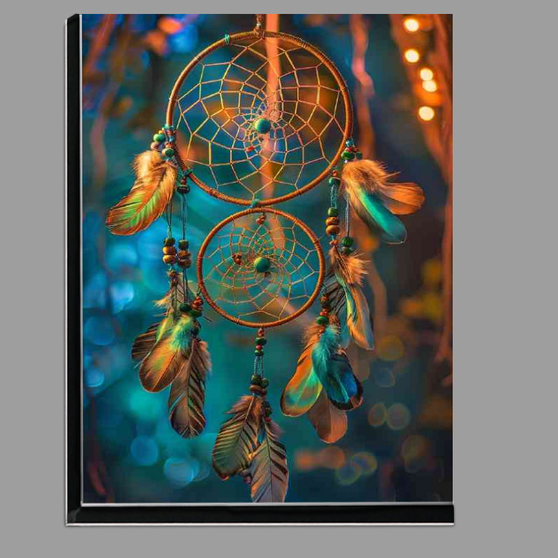 Buy Di-Bond : (Dream catcher in the night sky with amazing colors)