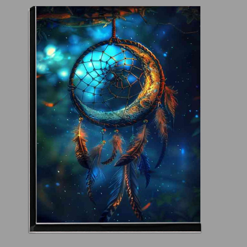 Buy Di-Bond : (Dream catcher with feathers in it and a moon)