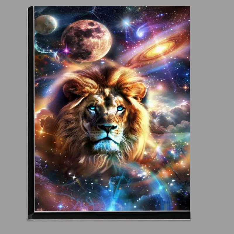 Buy Di-Bond : (Beautiful Lion in the center of space planets)