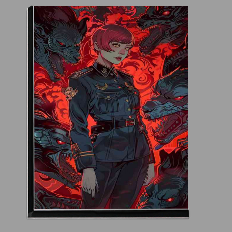 Buy Di-Bond : (Beautiful red haired woman)