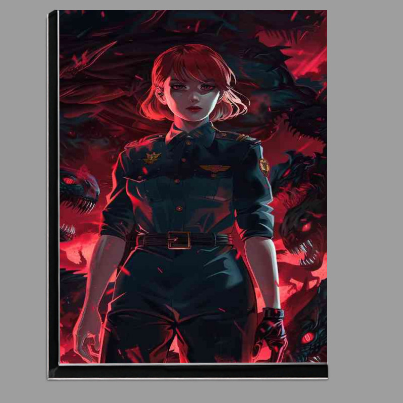 Buy Di-Bond : (Beautiful red haired woman with short hair)