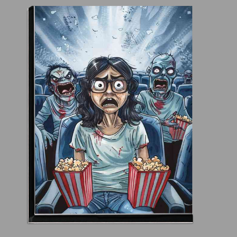 Buy Di-Bond : (Caricature of an woman with glasses sitting in movies)