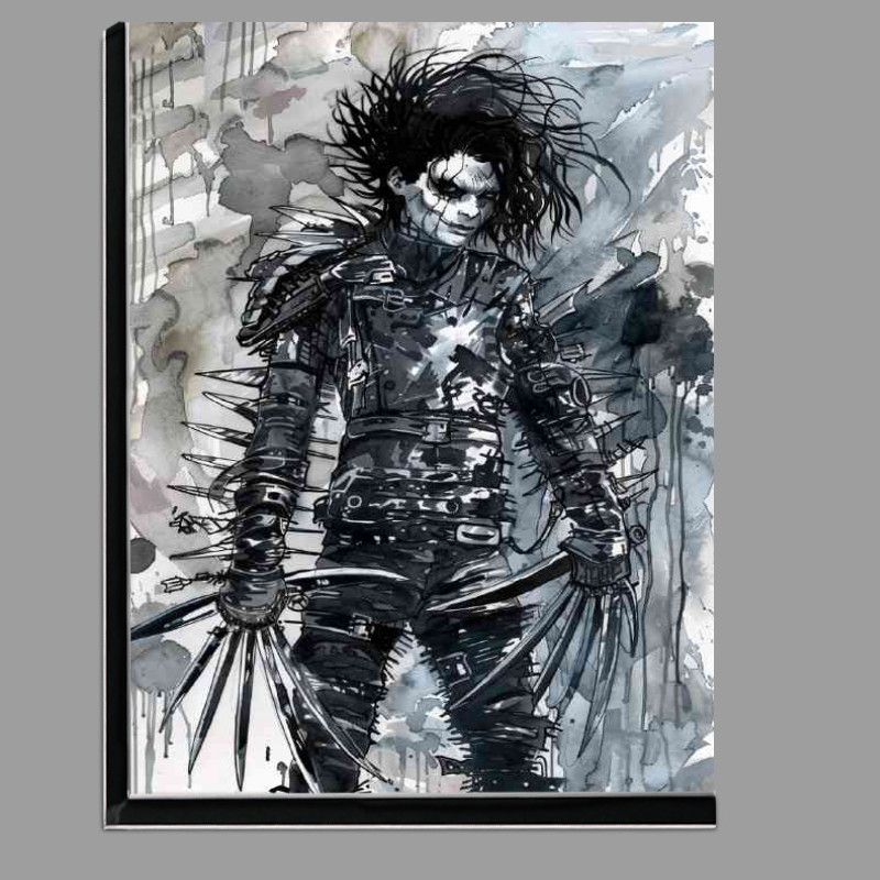 Buy Di-Bond : (Edward Scissorhands as an edgy inked painting style)