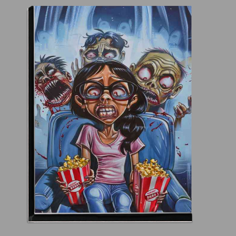 Buy Di-Bond : (caricature woman at the movies with zombies)