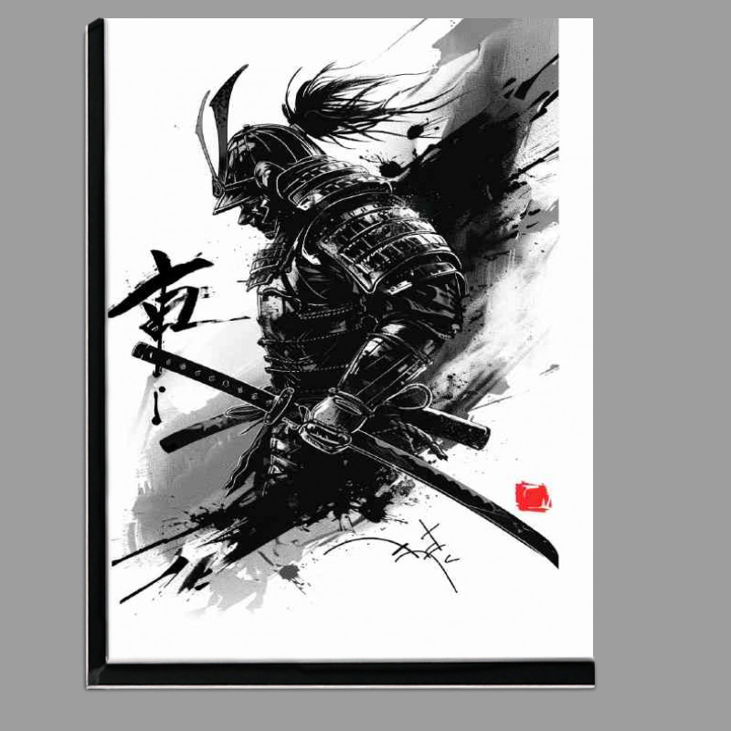 Buy Di-Bond : (Samurai warrior with sword and armor poster art)