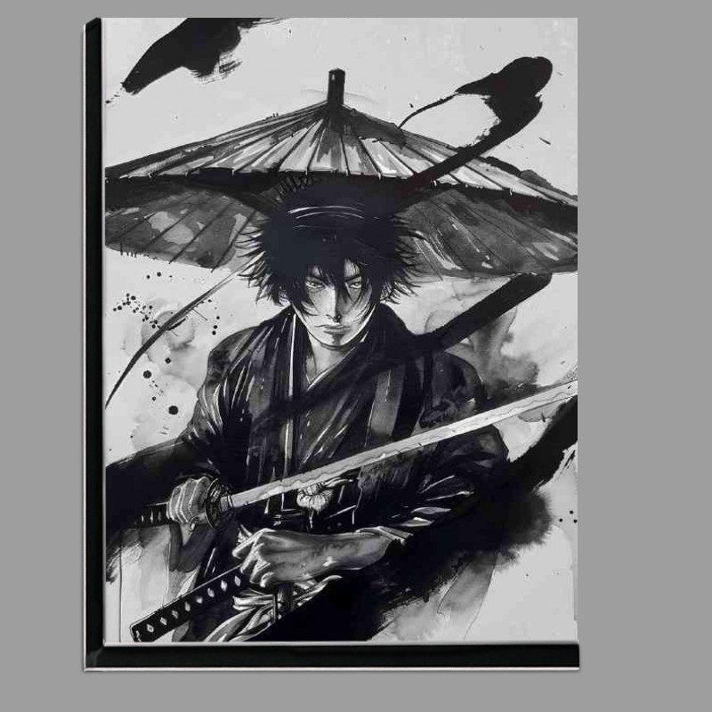 Buy Di-Bond : (Young Samurai with dark hair and wearing an umbrella)