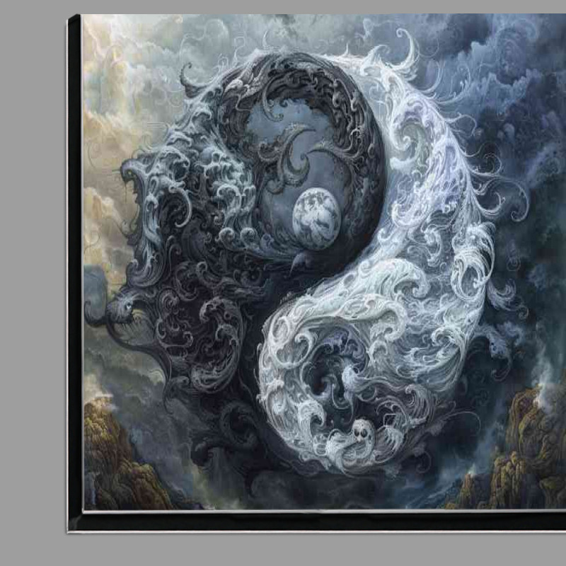 Buy Di-Bond : (Yin yang symbol with swirly clouds)
