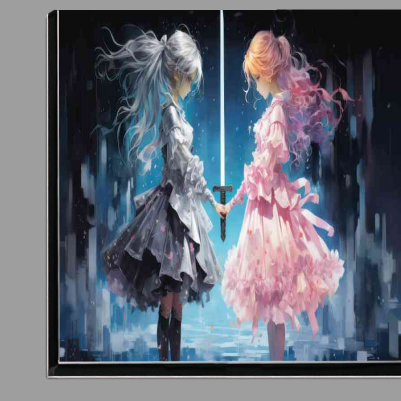 Buy Di-Bond : (Two anime girls holding sword)