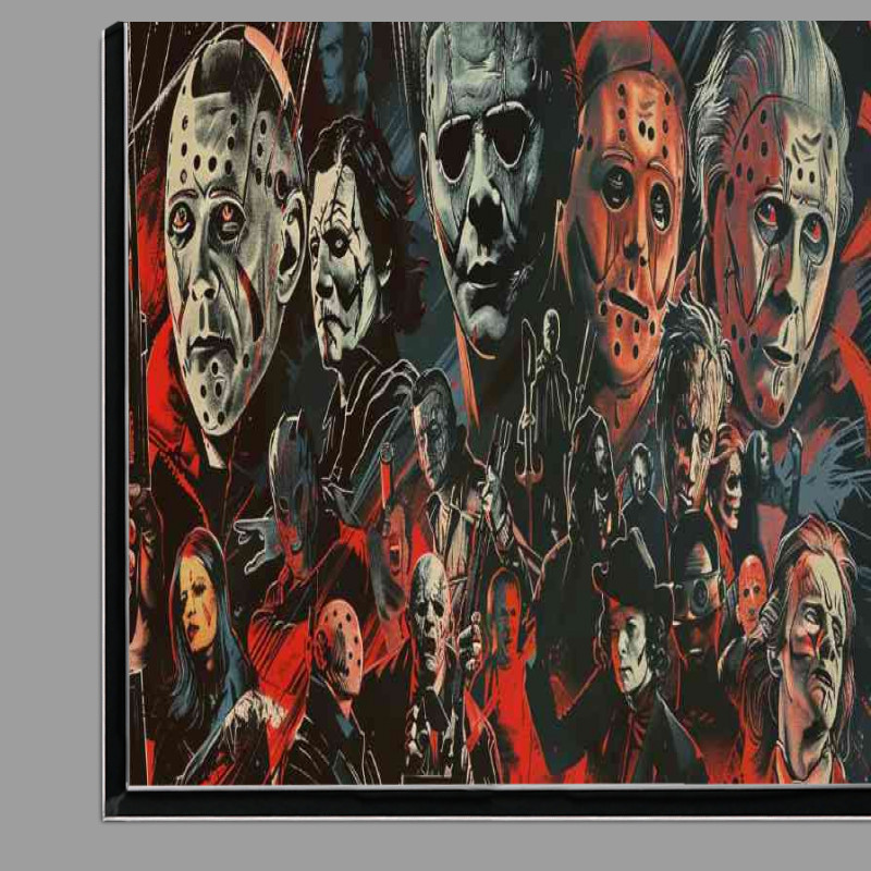 Buy Di-Bond : (Collage of the most famous horror movie characters villans)