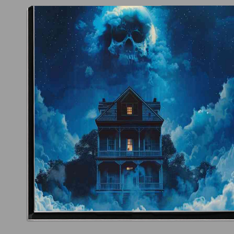 Buy Di-Bond : (House surrounded by fog with the face of an evil)
