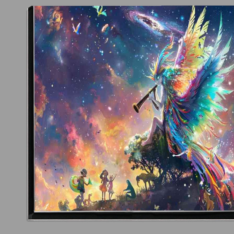 Buy Di-Bond : (Beautiful fantasy creature with colorful feathers)