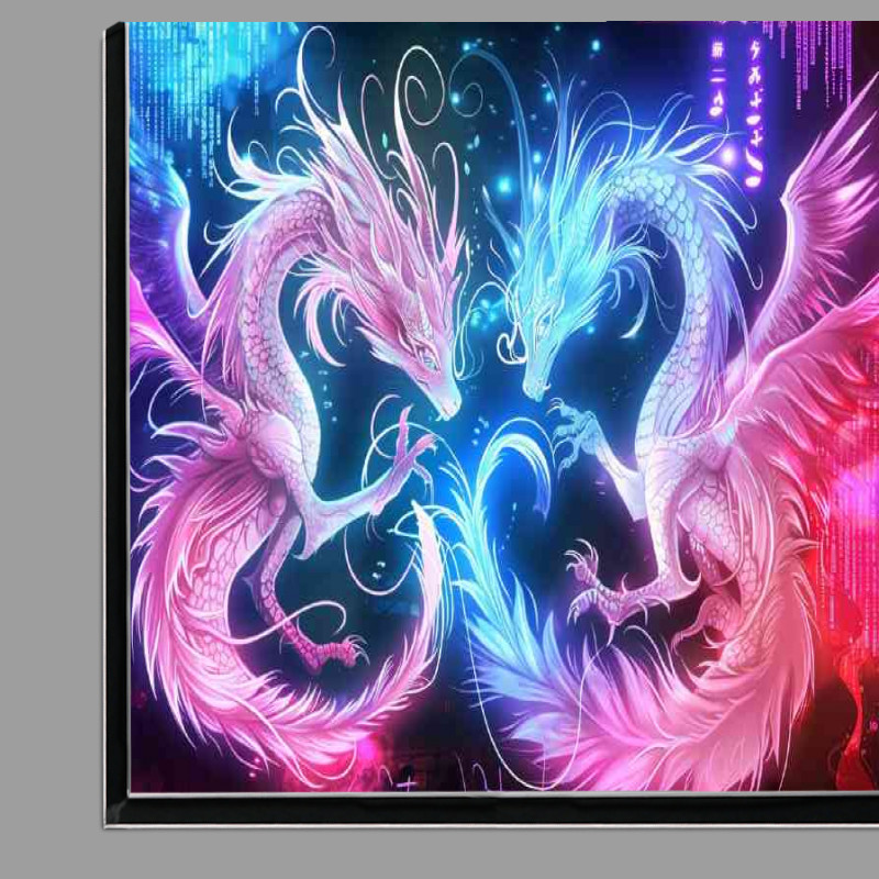 Buy Di-Bond : (Ethereal Dragons one white and the other pink)