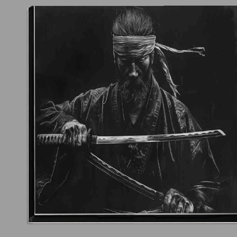 Buy Di-Bond : (Samurai holding his katanas in both hands poster art)