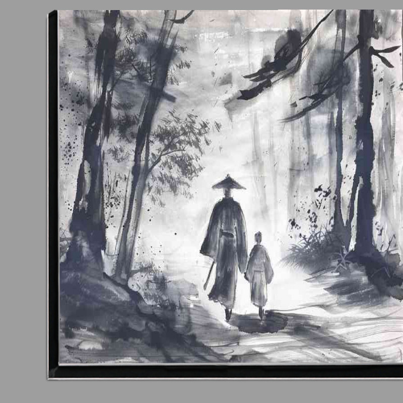 Buy Di-Bond : (Samurai with his child walking)