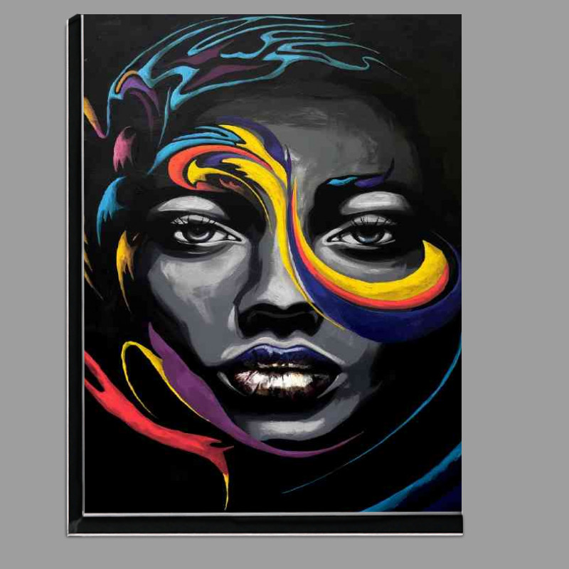 Buy Di-Bond : (Abstract colours on a womans face)