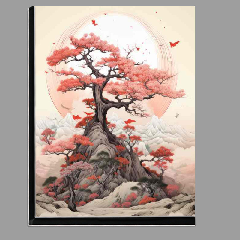 Buy Di-Bond : (Tranquil Moments Japanese Mountains and Cherry Blossoms)