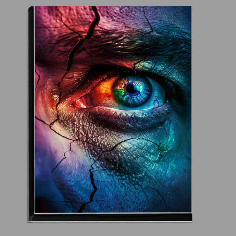 Buy Di-Bond : (Colourful mans radiant face)