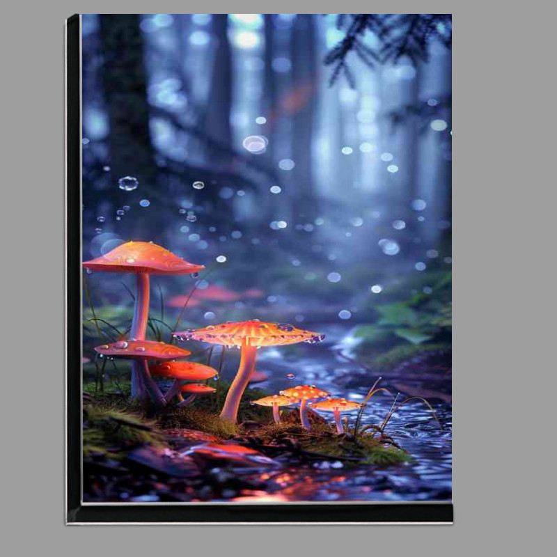Buy Di-Bond : (Glowing night mushrooms)