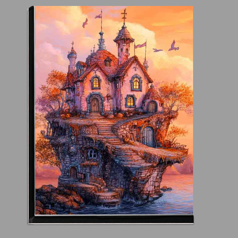 Buy Di-Bond : (Whimsical house on the edge of an island)