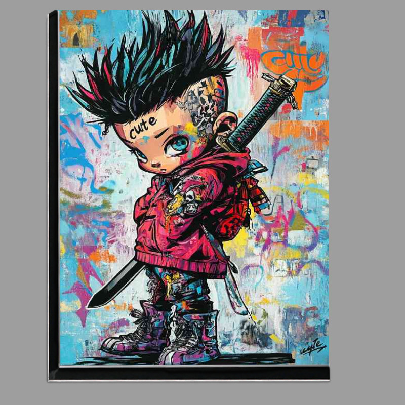 Buy Di-Bond : (A Punk kid with tatoos and swords)