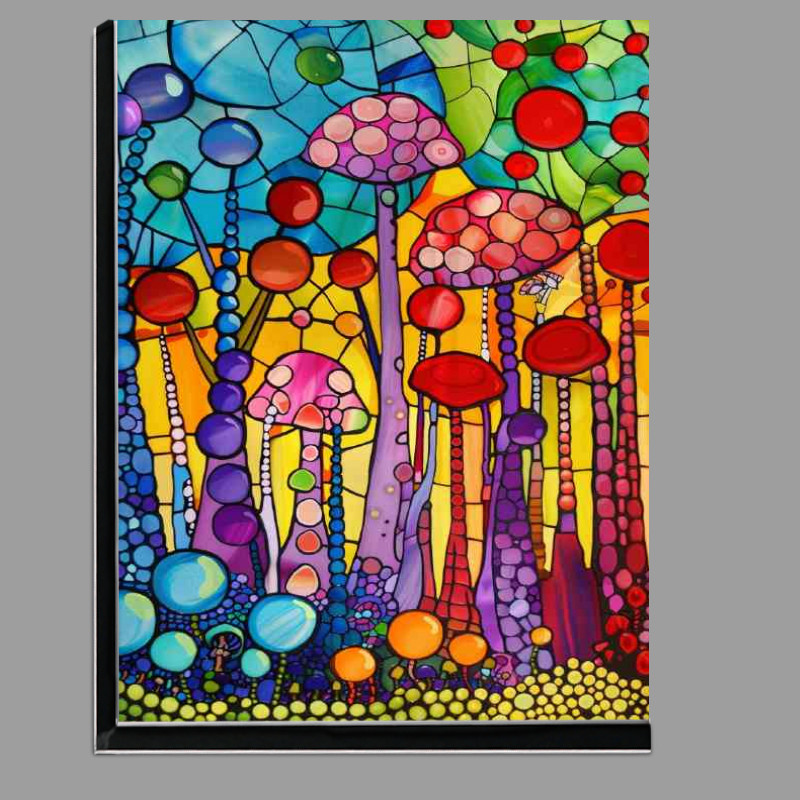 Buy Di-Bond : (Colourful stained glass style painted trees)