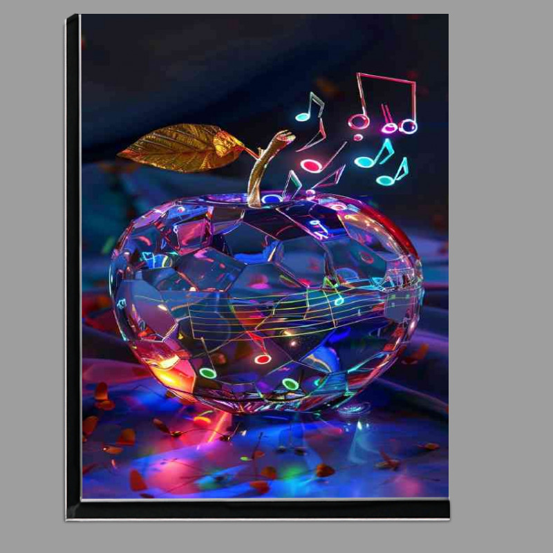 Buy Di-Bond : (Crystal apple with musical notes colorful and glow)